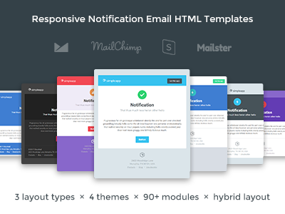 Notification Email Designs app dev email templates emails hybrid responsive email templates web