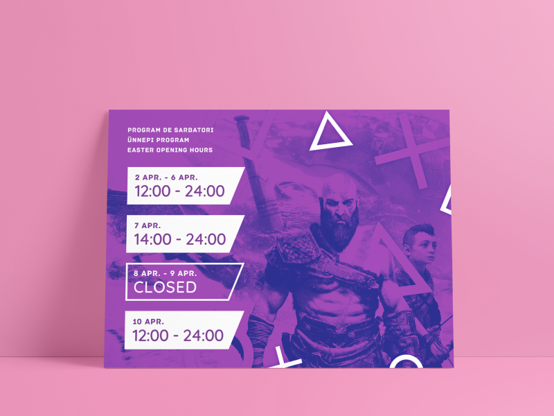Opening Hours Print geometric duotone minimalist design print openinghours