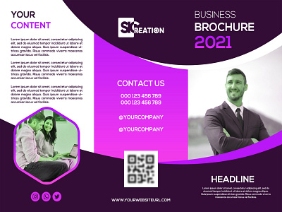 Business Brochure Design adobe illustrator bi fold branding business design flyer graphic design illustration motion graphics trifold brochure ui