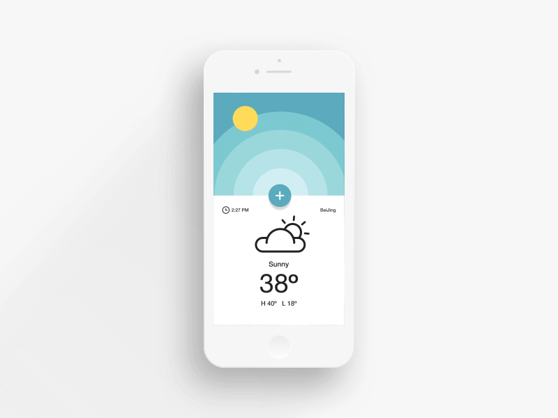 weather animation app design ui