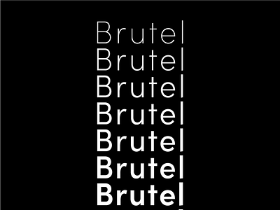 Brutel Typeface design font font design type typedesign typeface typeface design typeface designer typography