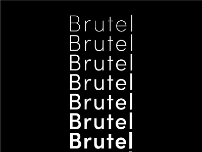 Brutel Typeface