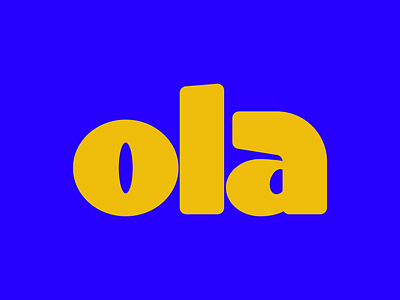 Ola // Font by iordanis passas on Dribbble