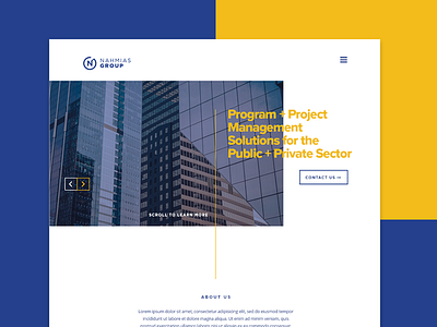 Nahmias Group Corporate Website Concept clean concept corporate government minimal modern sector ui website