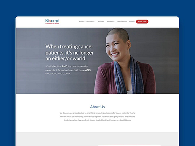 Biocept Website Concept