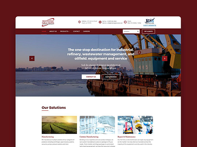 Rotating Solutions Web Redesign branding graphic design homepage oil company website ui design webdesign designconcept