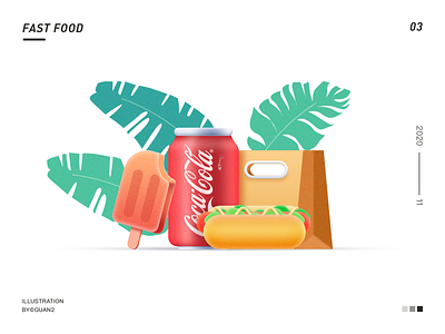 FAST FOOD design icon illustration illustrator ui