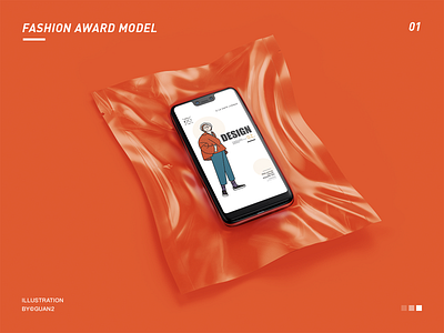 FASHION AWARD MODEL 01 design flat illustration illustrator