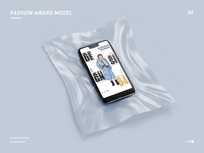 FASHION AWARD MODEL 04 design illustration illustrator typography ui