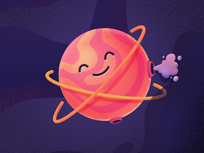 Best Icons of the Month! character cute emoji fart happy icon illustration planet smile space