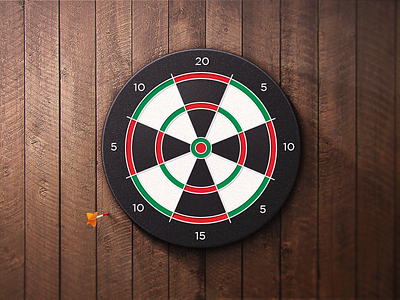 Bullseye! bullseye dart board darts game justas points studio4 wood