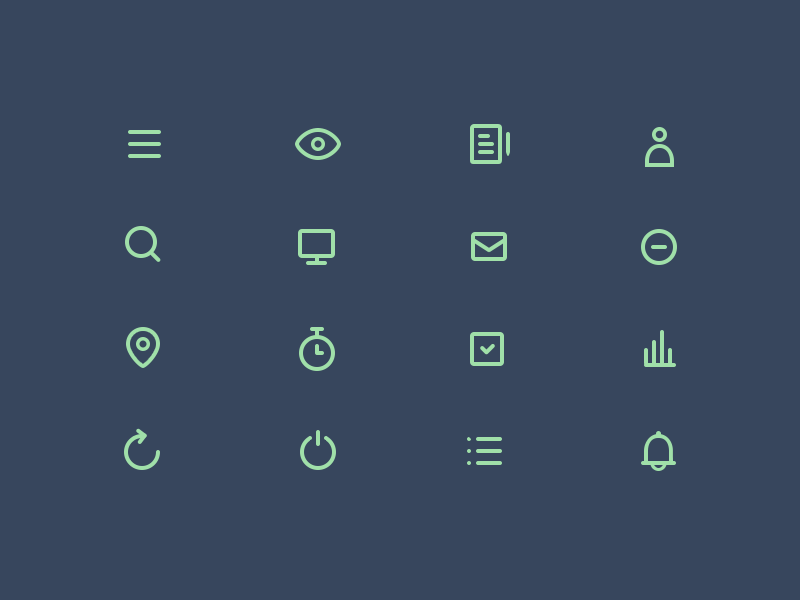 Just Another Outline Icon Set by Justas Galaburda on Dribbble