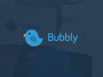 Bubbly Birdy Logo bird bird logo birdy bubbly creative market justas logo logotype mark studio4