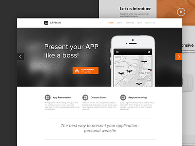 AppMan - WordPress Theme for Apps android app apple application iphone studio4 theme wordpress