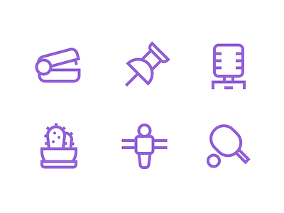 Office Essentials foosball icons justas office office icons outline outline icons pin stapler table tenis water cooler