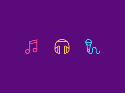 Music Icons headphones icons justas microphone music music icons music outline icons note outline icons