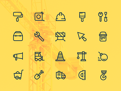 Construction Works Icons builder building construction construction work construction works icons outline outline icons outline tools icons tools tools icons works