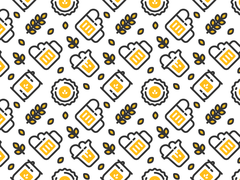 Seamless Beer Pattern by Justas Galaburda - Dribbble - 800 x 600 png 74kB