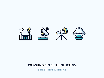 The proper way of creating outline icons