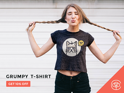 Grumpy T-Shirt is Launching Tomorrow! bureau cotton discount girl grumpy illustration kiss launch shirt t shirt triblend tshirt