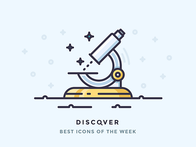 Discover best icons of the week! best discover discovery icon icons microscope observation outline research science spot watch