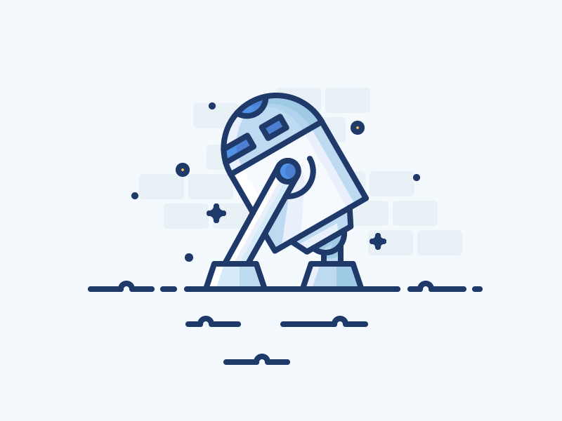 R2D2 by Justas Galaburda | Dribbble | Dribbble - 800 x 600 png 29kB