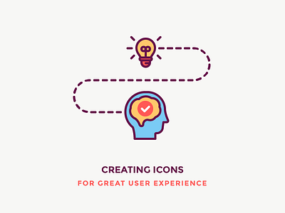 Great User Experience! brain filled head icon idea illustration light lightbulb outline think user experience ux