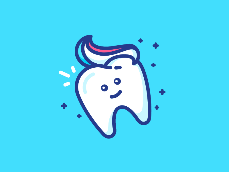 tooth happy teeth dribbble icon dentist emoji outline face smile paste stocked visiting week