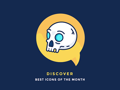 Best Icons Of The Month! dead discover head icons illustration outline pirate skeleton skull