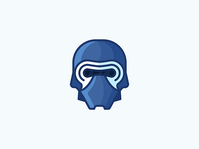 Kylo Ren! character death star evil helmet icon illustration kylo kylo ren mask outline ren star wars