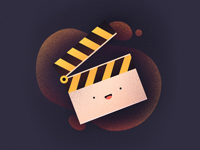 Movies! character cinema emoji face filming fun happy icon illustration movie recording smiling tv tv production