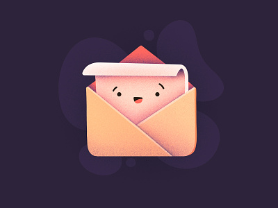 You got mail! character email emoji envelope face good news happy icon illustration letter mail post post card smiling