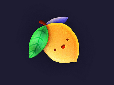 Happy Lemon! character citrus emoji face fruit happy healthy icon illustration lemon procreate smiling