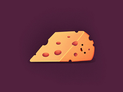 Cheese! character cheese delicious emoji face food happy icon illustration mouse smiling tasty