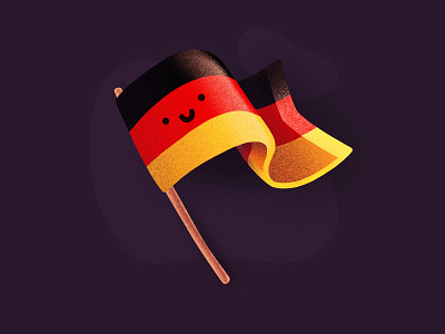 Dribbble meetup - Berlin! berlin character cute dribbble emoji face flag germany happy icon illustration meetup smile