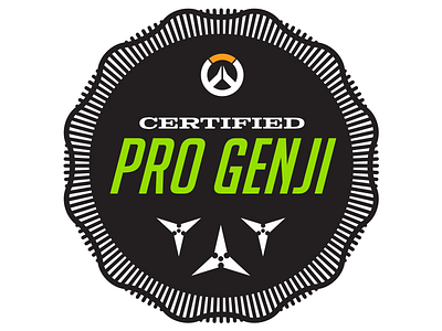 Pro Genji badge badge overwatch