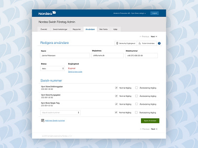 Nordea Swish Företag mobile payments nordea p2p payments sweden swish