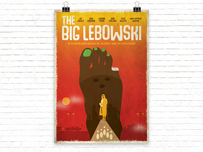 Big Lebowsky Poster artmovie big lebowsky movie poster