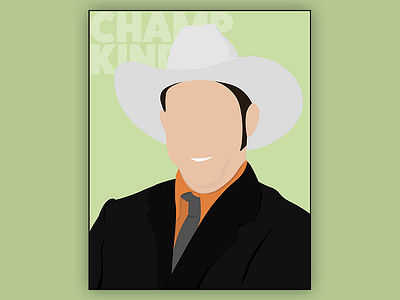 Champ Kind anchorman champ kind design flat illustration portrait suit vector