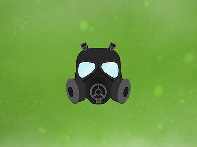 Day 14 - Gas Mask 2d daily challenge flat flat design gas icon illustration logo mask scary toxic