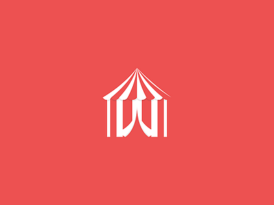 Day 71 - Carnival carnival circus daily challenge flat icon illustration logo negative space stripes tent