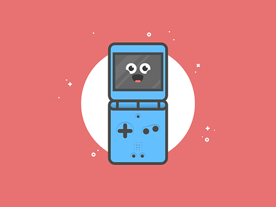Day 81 - Toy character cute face flat design game gameboy illustration nintendo toy vector