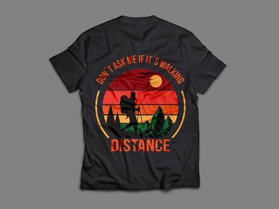 Adventure hiking t shirt design