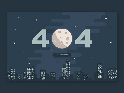 404 page 404 error illustration night vector web