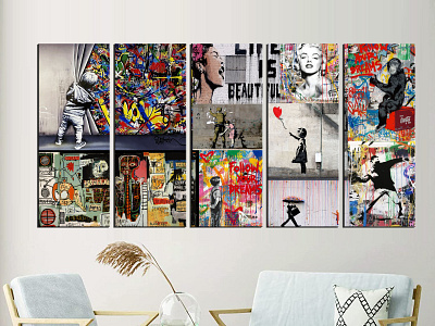 Graffiti Street wall art canvas print banksy arts banksy canvas