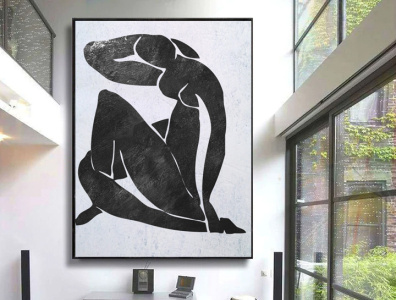 Matisse art Original acrylic painting on canvas wall art Abstrac matisse wall art