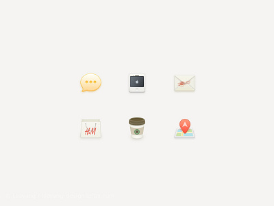 icons coffe hm icon mail map message phone