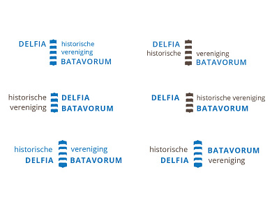 Delfia Batavorum Logo Variations brand identity logo logo sketching logotype sketching