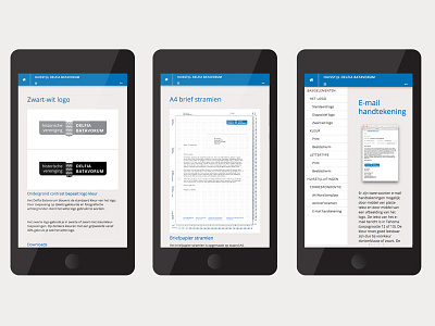 Delfia Style Guide Mobile