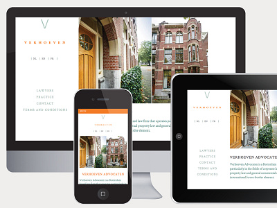 Verhoeven responsive website + CMS brand identity product design responsive web design web design web development